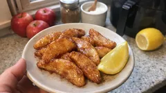 Air Fryer Baked Apples With Cinnamon and Lemon (A Simple, Cozy Treat)