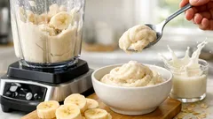Easy banana ice cream recipe with just two ingredients