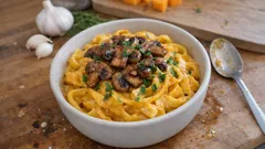 Creamy Pumpkin and Mushroom Pasta That Feels Cozy but Not Heavy