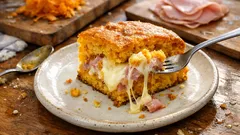 Rustichella alla Zucca: Savory Pumpkin Cake With a Gooey Ham-and-Cheese Center